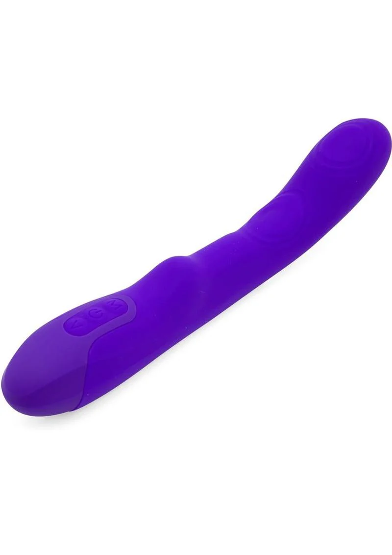 Nu Sensuelle Vivi Rechargeable Silicone Double Tapping Vibe with Clitoral Stimulation - Image 7
