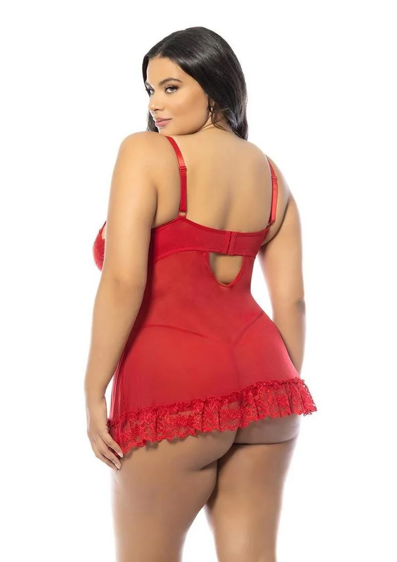 Oh LA LA Cheri Valentine Babydoll Plus - Image 8