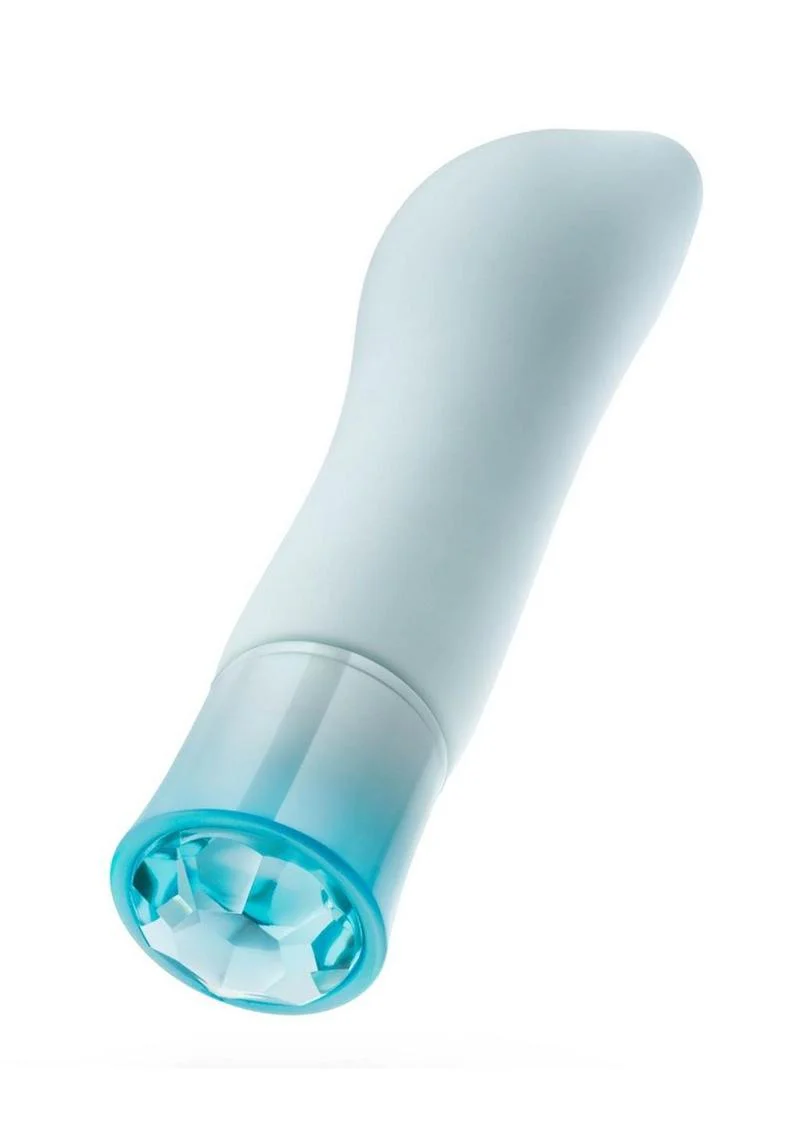 Oh My Gem Ardor Rechargeable Silicone Vibrator - Aquamarine - Image 3