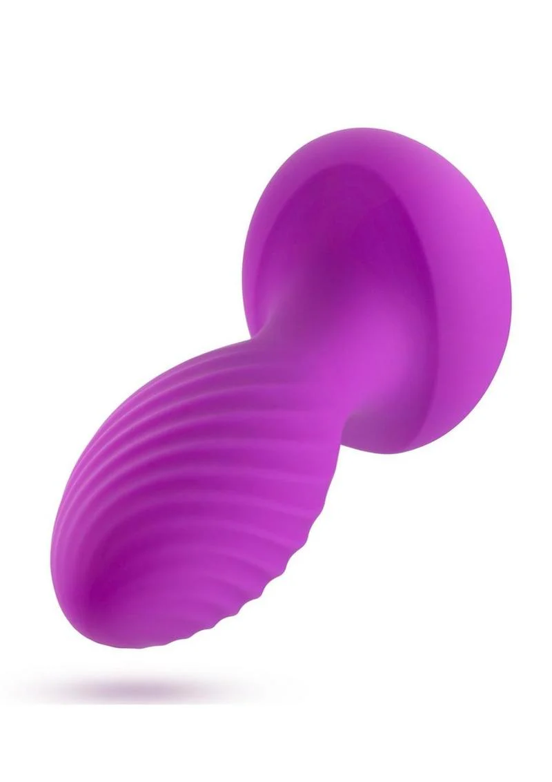 Oh My Gem Charm Rechargeable Silicone Anal Plug - Amethyst - Image 3