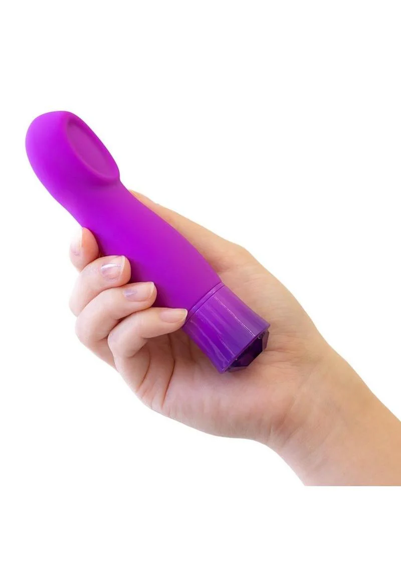 Oh My Gem Charm Rechargeable Silicone Vibrator - Amethyst - Image 4