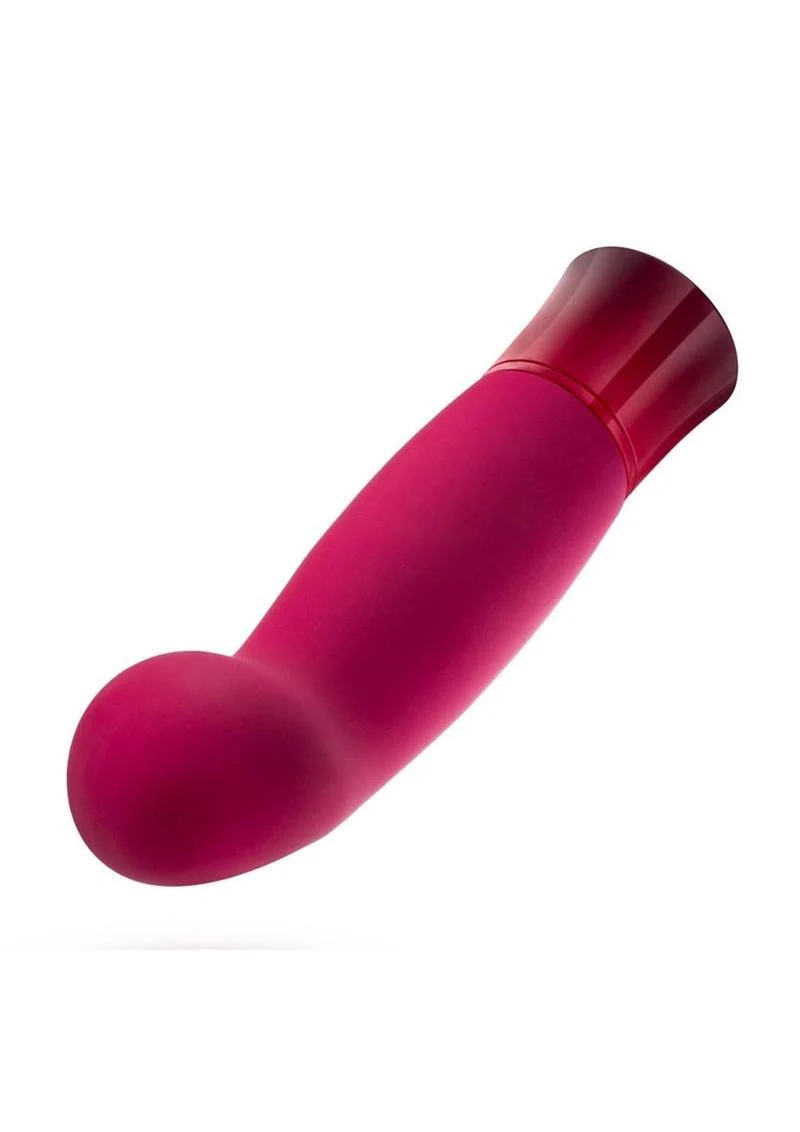 Oh My Gem Classy Rechargeable Silicone Vibrator - Garnet