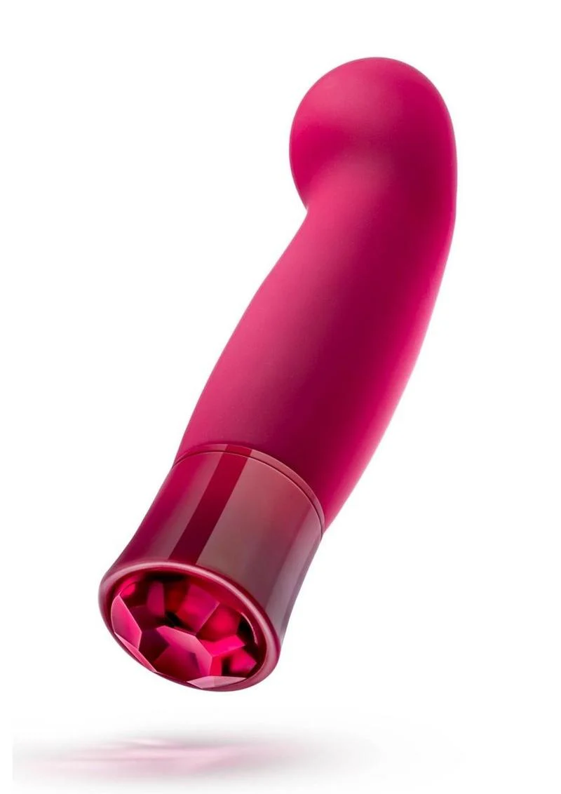 Oh My Gem Classy Rechargeable Silicone Vibrator - Garnet - Image 3