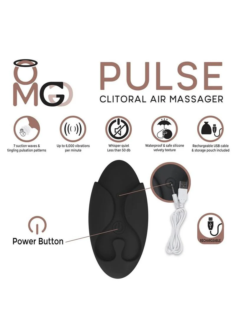 Omg Pulse Rechargeable Silicone Clitoral Air Massager - Image 3