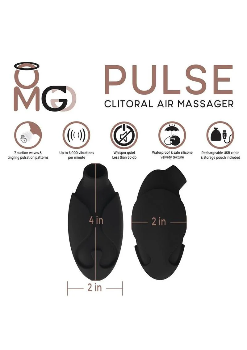 Omg Pulse Rechargeable Silicone Clitoral Air Massager - Image 4