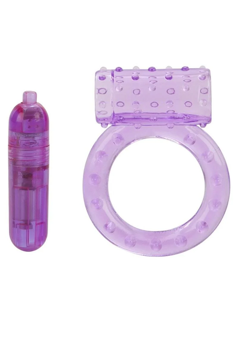 One Touch Nubby Vibrating Cock Ring - Image 3
