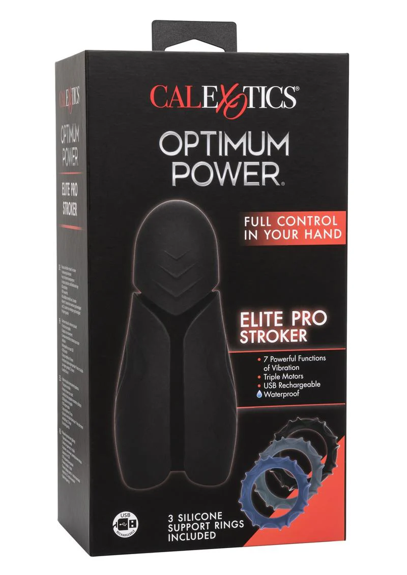 Optimum Power Elite Pro Stroker Silicone Rechargeable Masturbator - Image 2