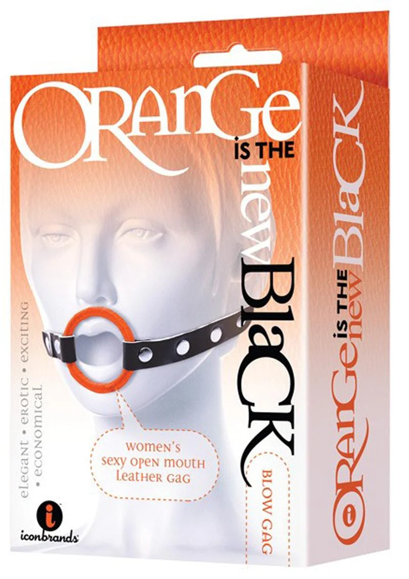 Orange Is The New Black Blow Gag Open Mouth Leather Gag - Image 2