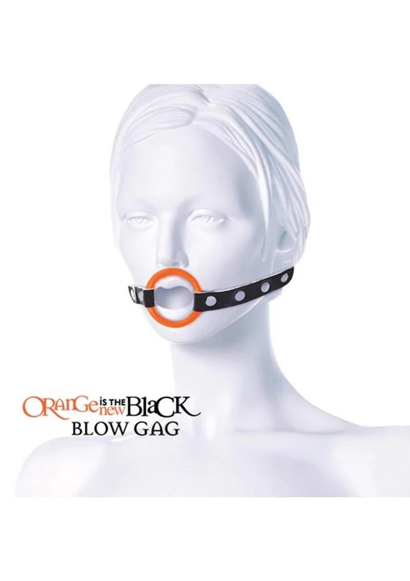 Orange Is The New Black Blow Gag Open Mouth Leather Gag - Image 3