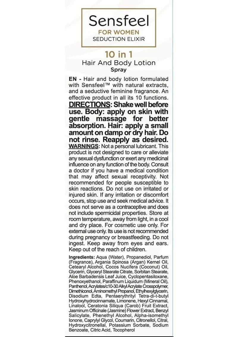 Orgie Sensfeel For Woman - Seduction Elixir 10 In 1 For Body and Hair - Image 3