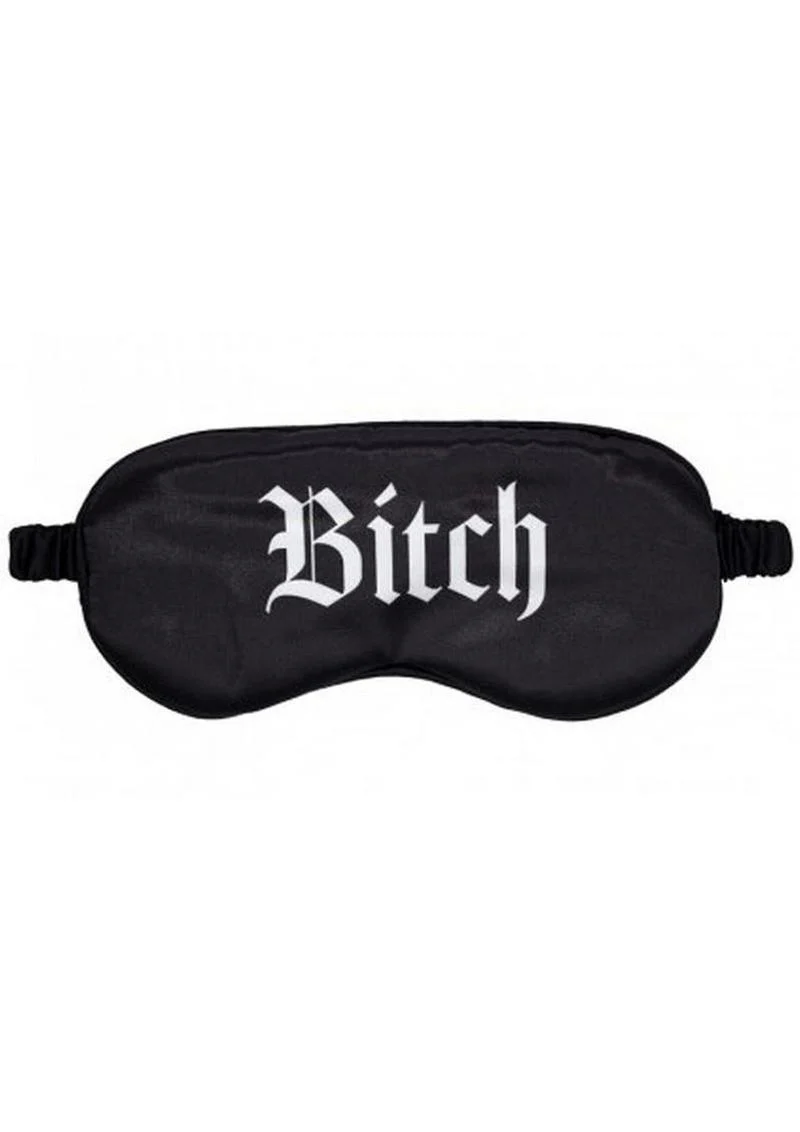 Ouch! Bitch Printed Satin Mask