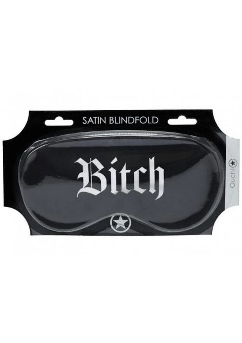 Ouch! Bitch Printed Satin Mask - Image 2
