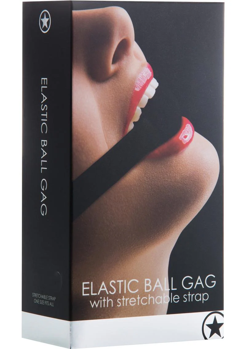 Ouch Elastic Ball Gag with Stretchable Strap - Image 2