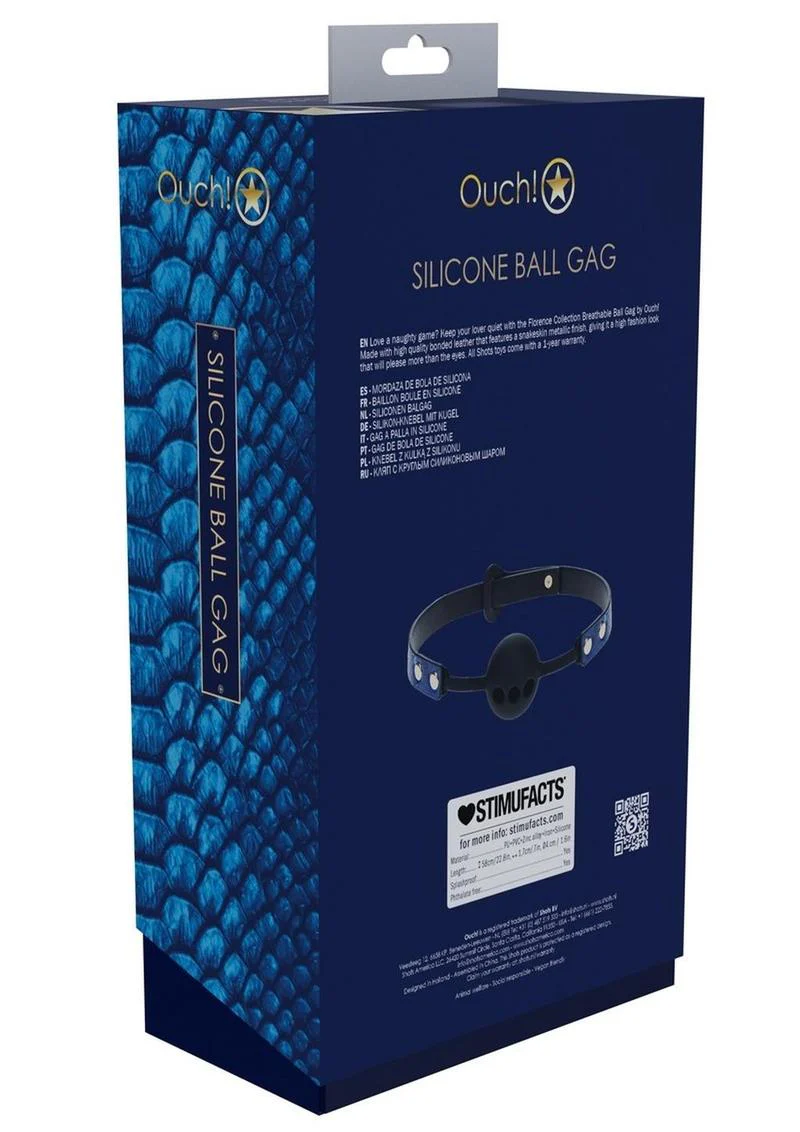 Ouch! Florence Collection Silicone Ball Gag - Image 8