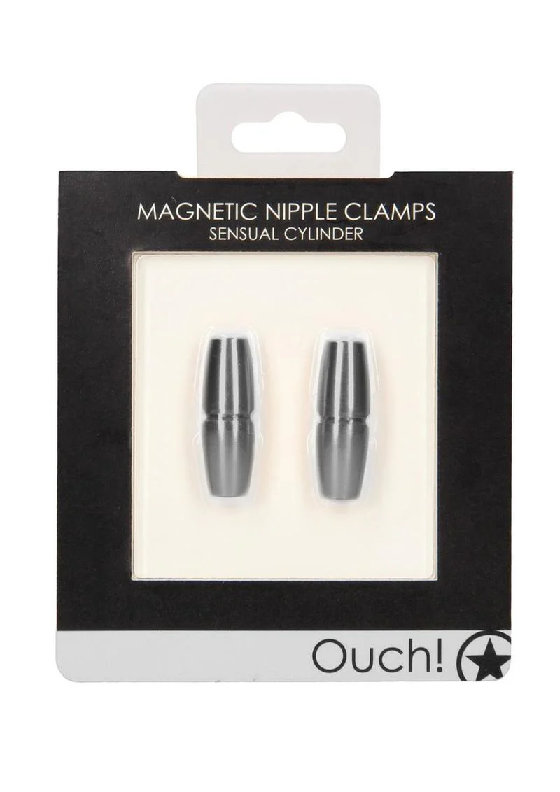 Ouch! Magnetic Nipple Clamps Sensual Cylinder - Image 2