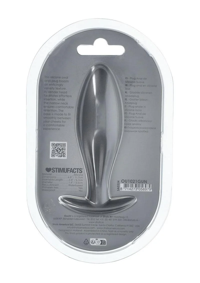 Ouch! Oval Anal Plug Silicone - Image 3