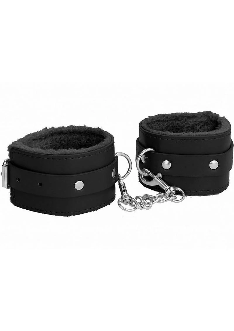Ouch! Plush Leather Wrist Cuff - Image 2