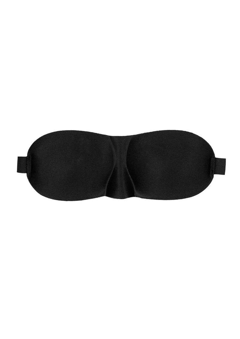 Ouch! Satin Curvy Eye Mask with Elastic Straps