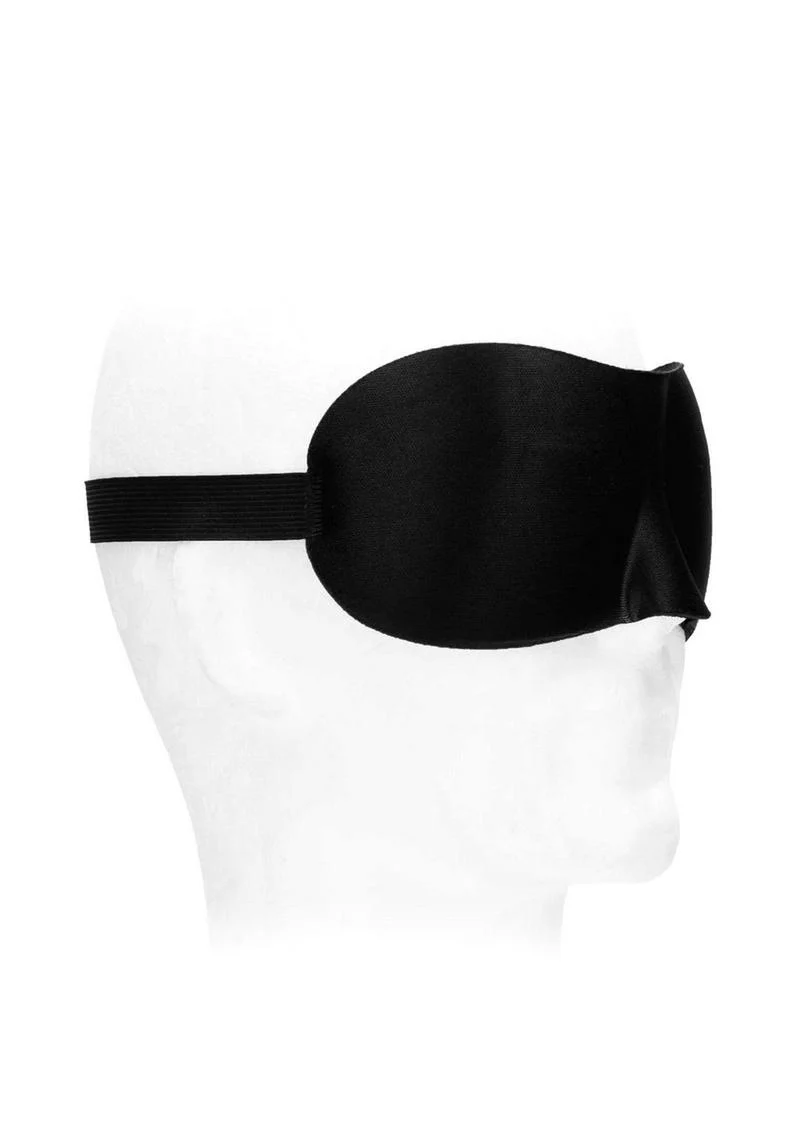 Ouch! Satin Curvy Eye Mask with Elastic Straps - Image 3