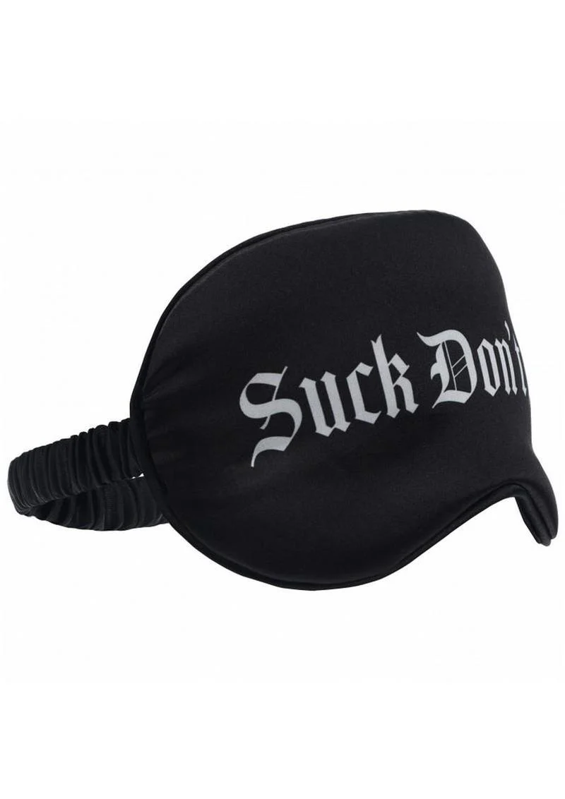 Ouch! Suck Don't Bite Printed Satin Mask - Image 3