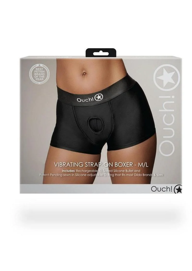 Ouch! Vibrating Strap-On Boxer Rechargeable - Image 10