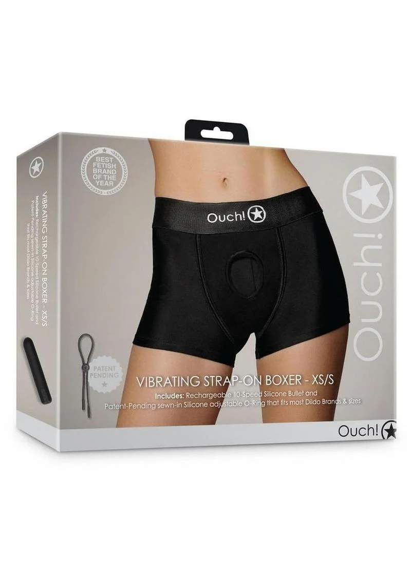 Ouch! Vibrating Strap-On Boxer Rechargeable - Image 4