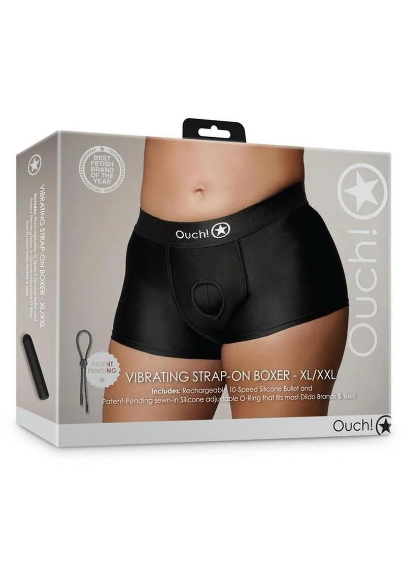 Ouch! Vibrating Strap-On Boxer Rechargeable - Image 7