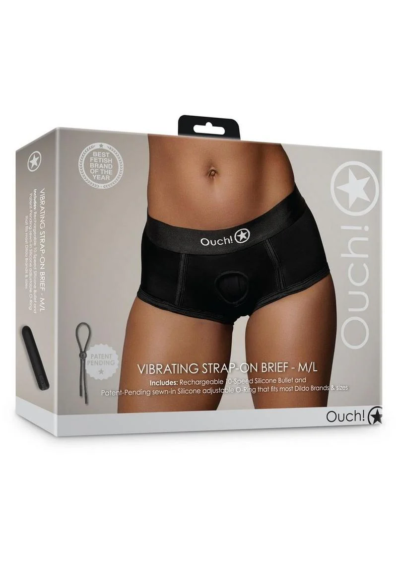 Ouch! Vibrating Strap-On Brief Rechargeable - Image 10