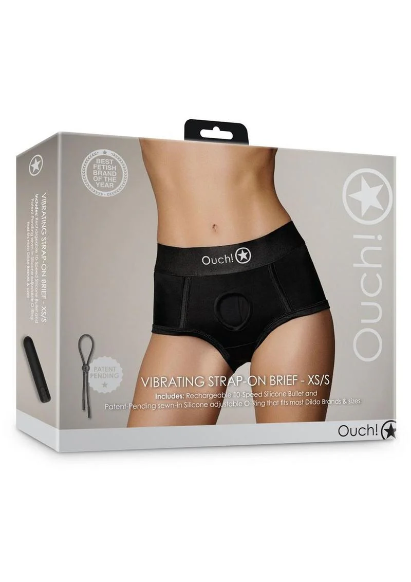 Ouch! Vibrating Strap-On Brief Rechargeable - Image 4