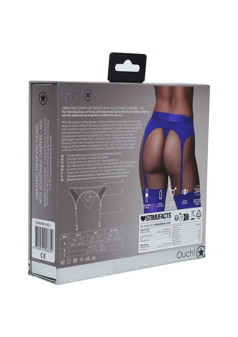 Ouch! Vibrating Strap-On Thong Rechargeable - Image 12
