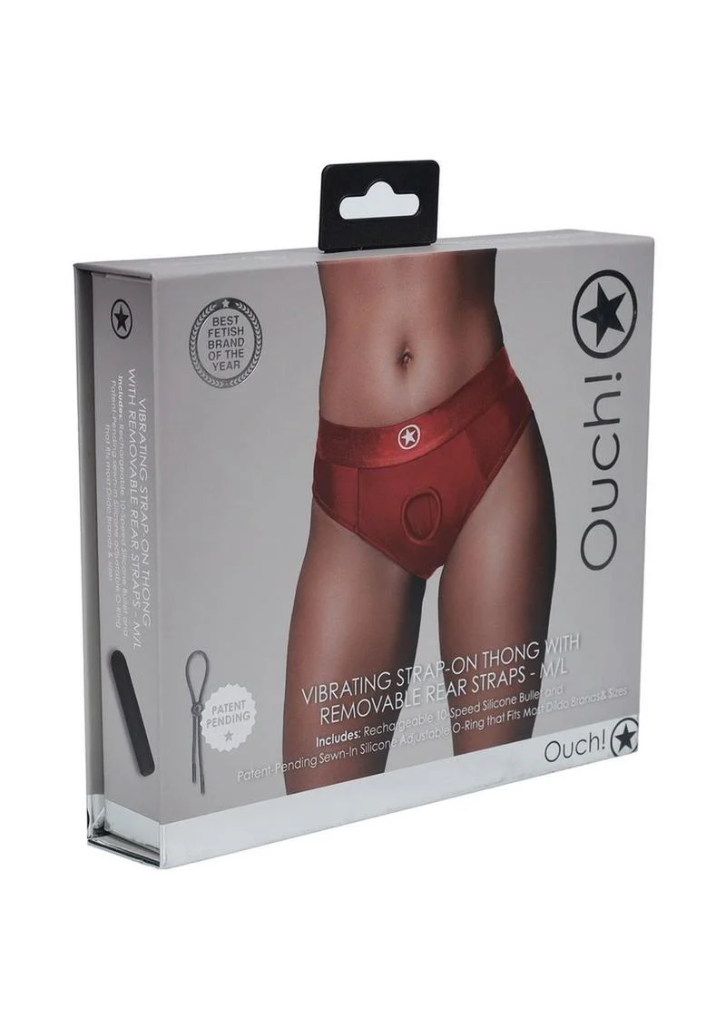 Ouch! Vibrating Strap-On Thong Rechargeable - Image 16