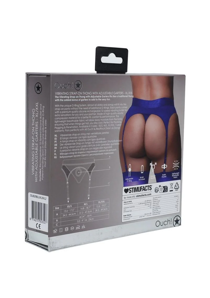 Ouch! Vibrating Strap-On Thong Rechargeable - Image 20