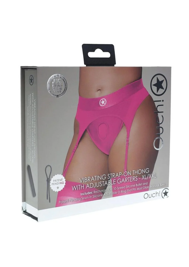 Ouch! Vibrating Strap-On Thong Rechargeable - Image 21