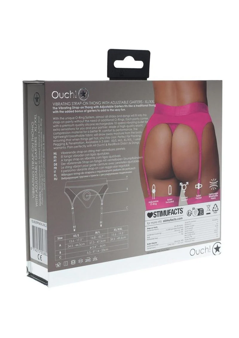 Ouch! Vibrating Strap-On Thong Rechargeable - Image 23