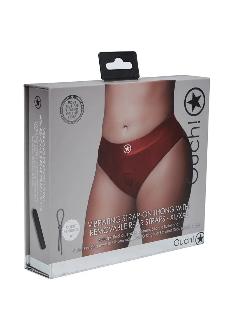 Ouch! Vibrating Strap-On Thong Rechargeable - Image 24