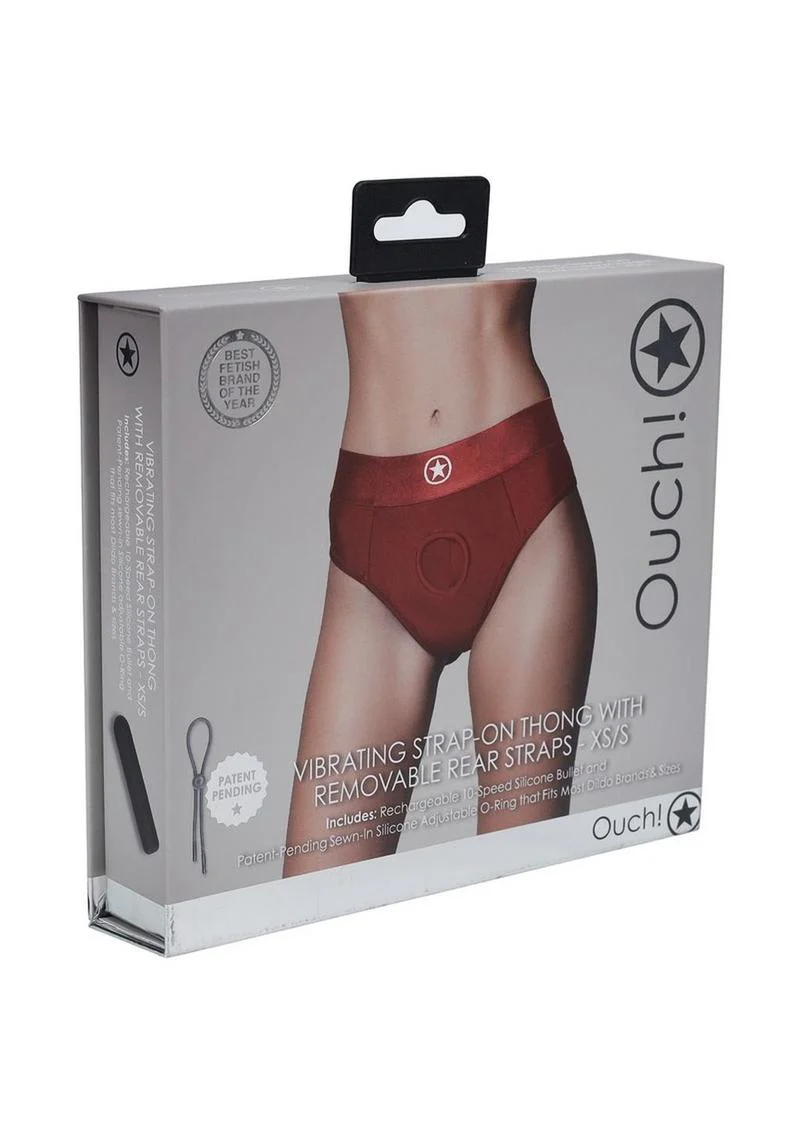 Ouch! Vibrating Strap-On Thong Rechargeable - Image 33