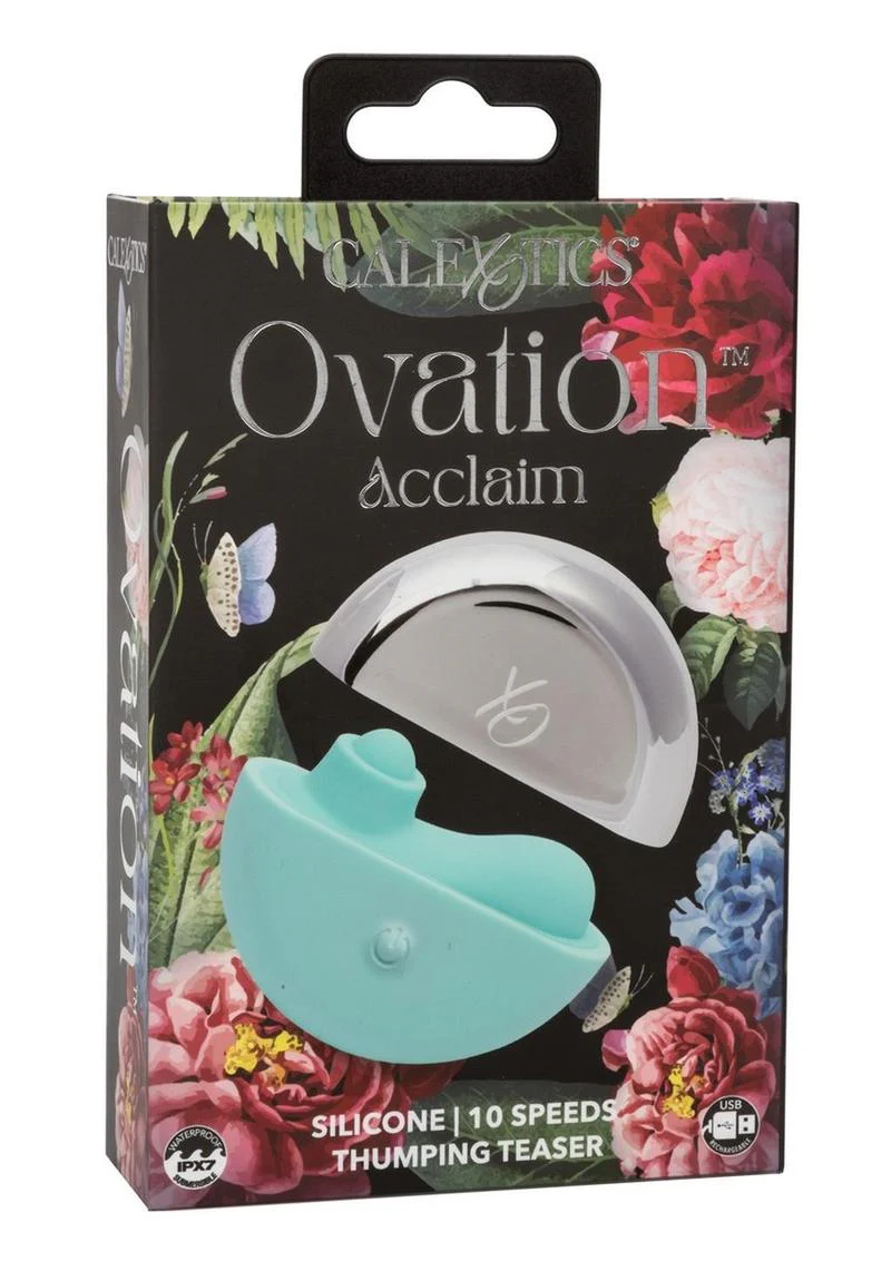 Ovation Acclaim Rechargeable Silicone Thumping Clitoral Stimulator - Image 2