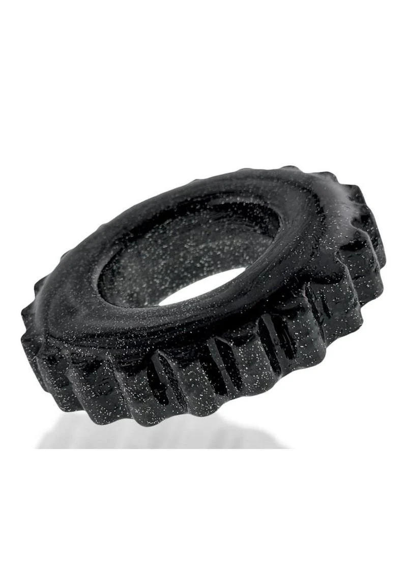 Oxball Plushy Single Cock Ring - Black Mica - Image 4