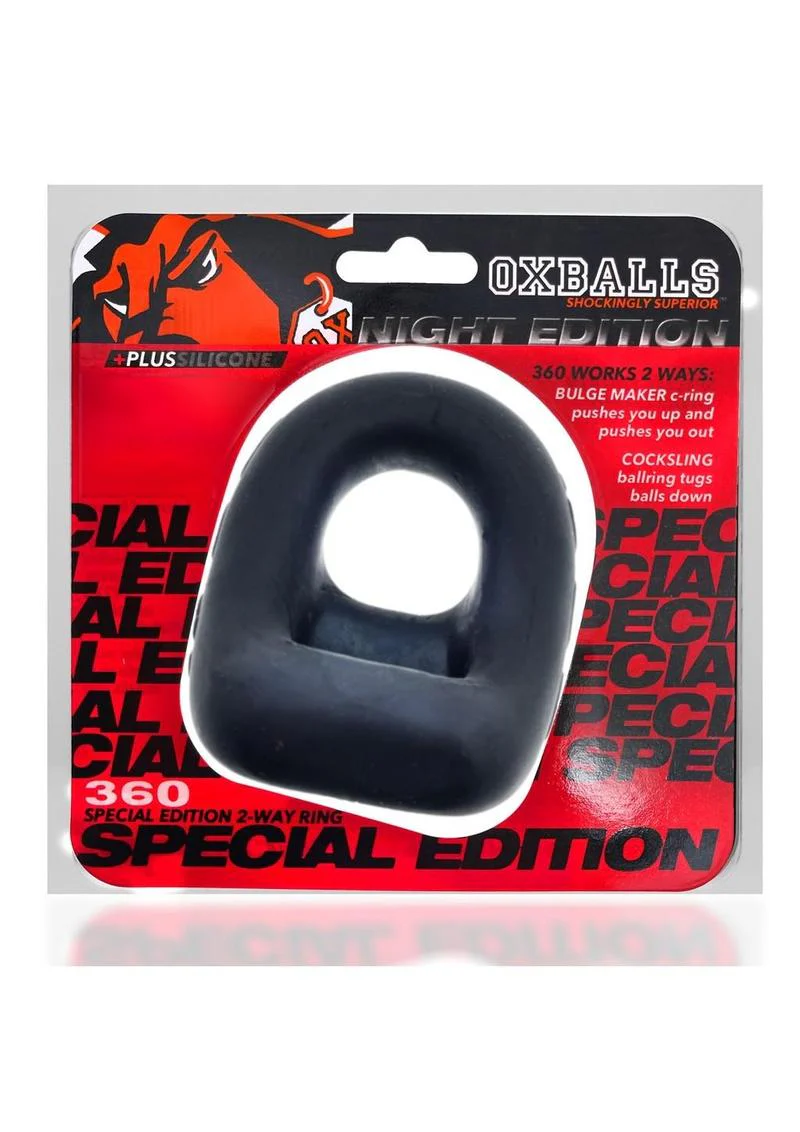 Oxballs 360 2-Way Cock Ring and Ball Sling - Night Edition - Image 2