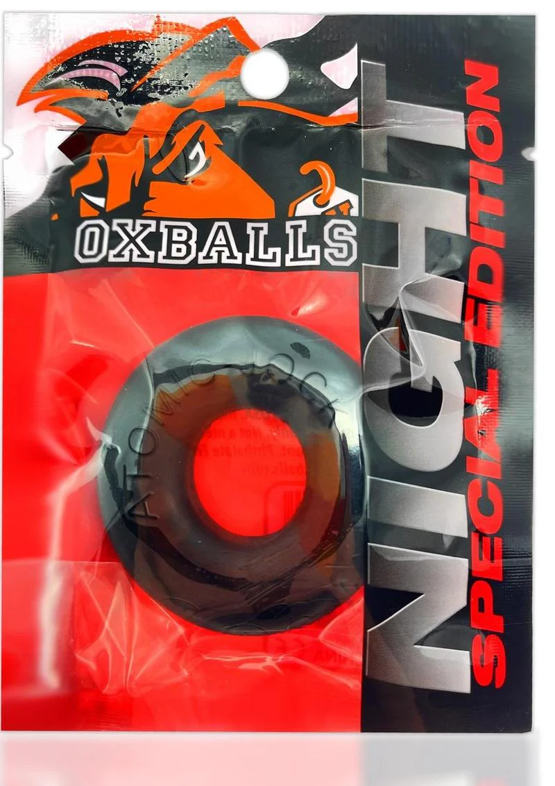 Oxballs Atomic Jock Do-Nut-2 Fatty Silicone Plus+ Cock Ring - Night Edition - Image 2