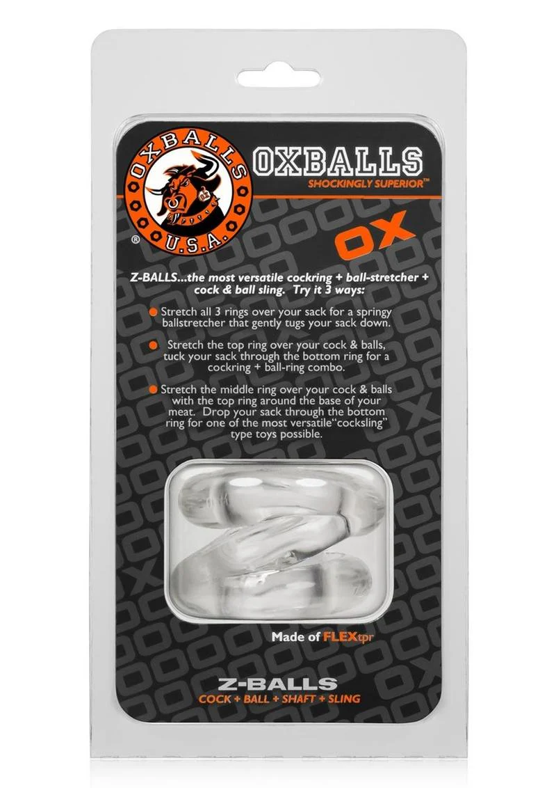 Oxballs Atomic Jock Z-Balls Cock Ring and Ball Stretcher - Image 10
