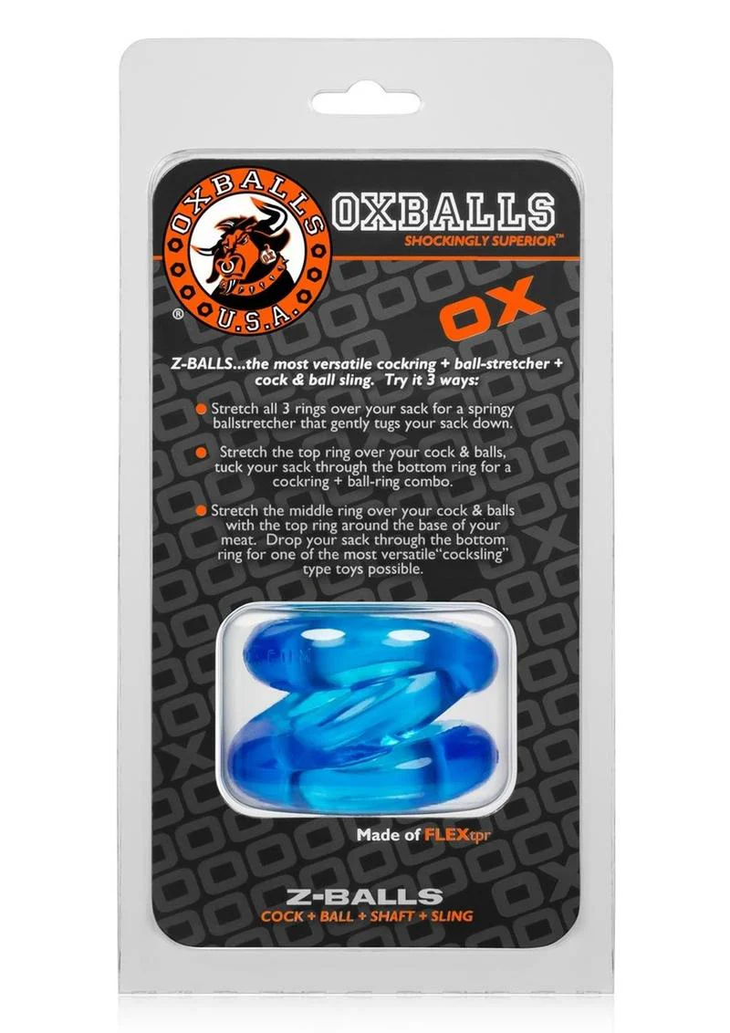 Oxballs Atomic Jock Z-Balls Cock Ring and Ball Stretcher - Image 7
