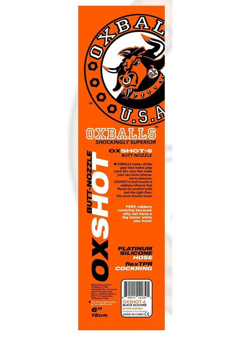 Oxballs Oxshot Silicone Butt Nozzle Shower Hose and Cock Ring - Image 2