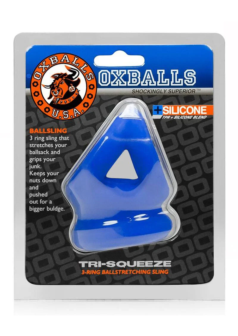 Oxballs Tri-Squeeze Silicone 3-Ring Ball Stretching Sling - Image 7