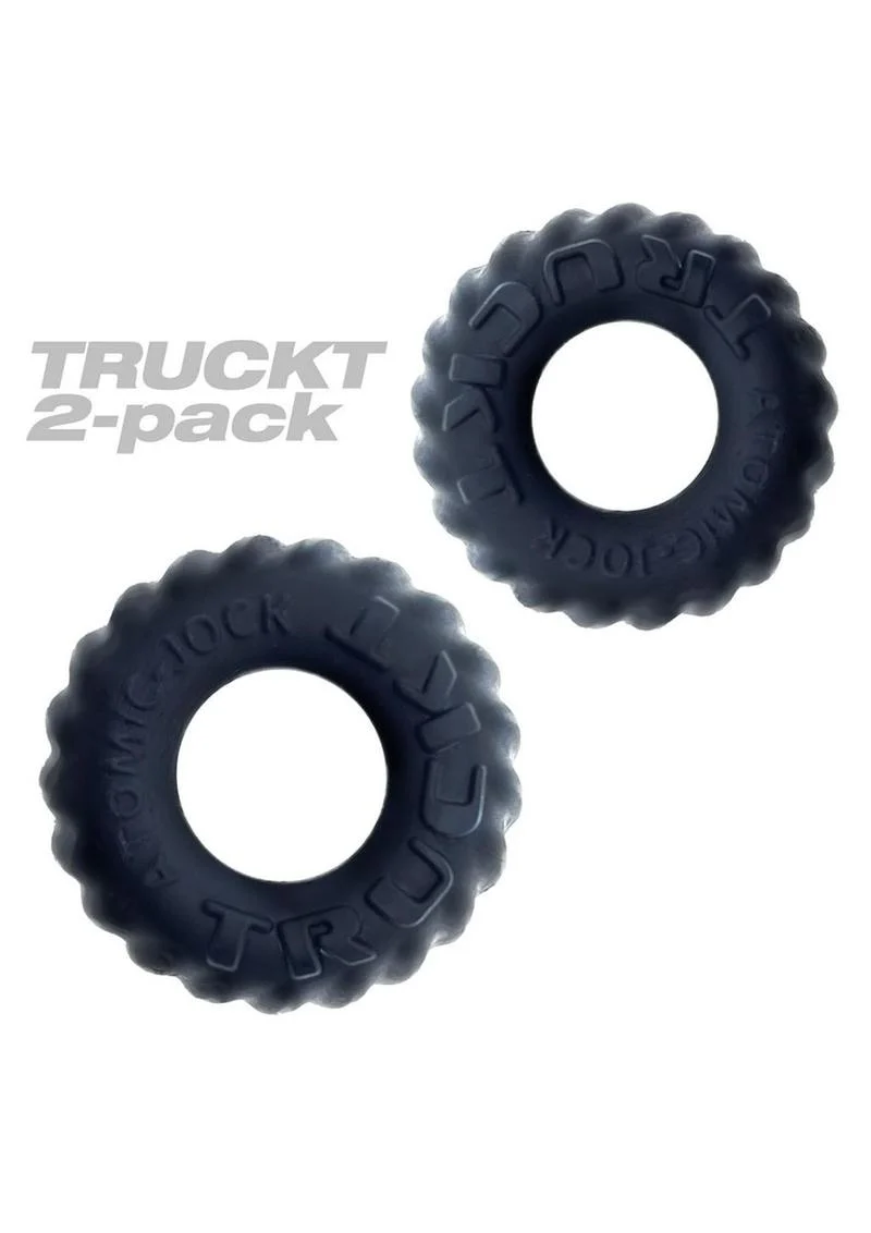 Oxballs Truckt Plus+ Silicone Cock Ring (2 Pack) - Night Edition - Image 3