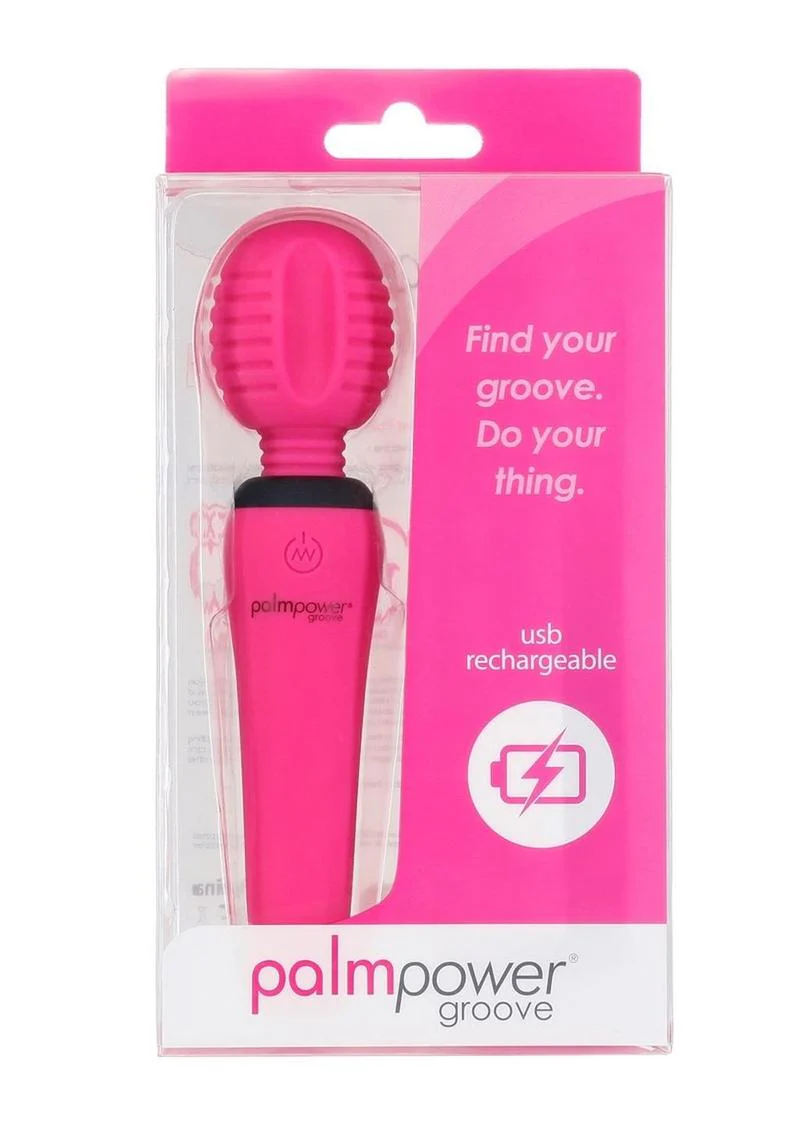 Palmpower Groove Mini Wand Rechargeable Silicone Massage Wand - Image 2