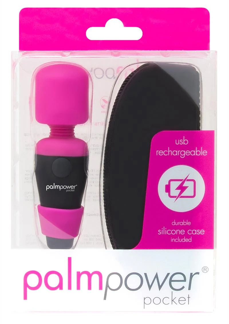 Palmpower Pocket Silicone Rechargeable Mini Wand Massager - Image 2