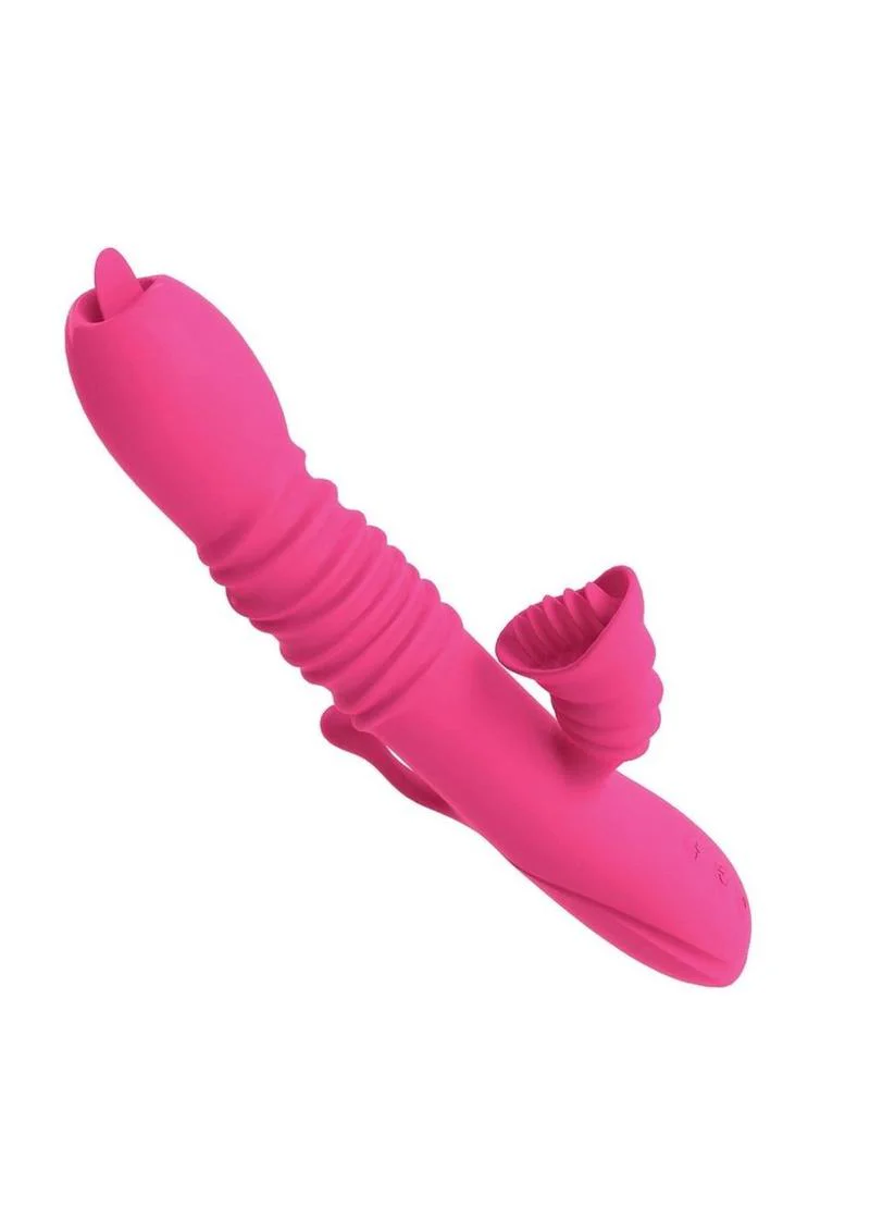 Passion Dual Massager Heat Up Rechargeable Silicone Rabbit Vibrator - Image 4