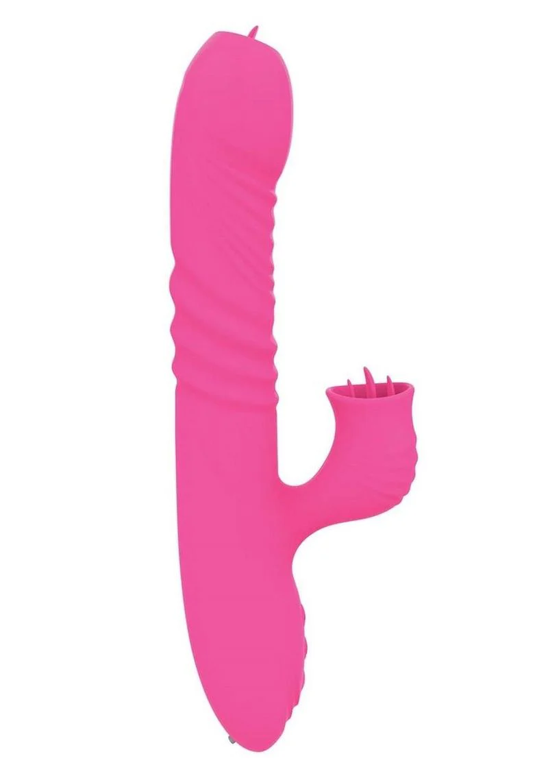 Passion Grabber Heat Up Rechargeable Silicone Rabbit Vibrator - Image 3