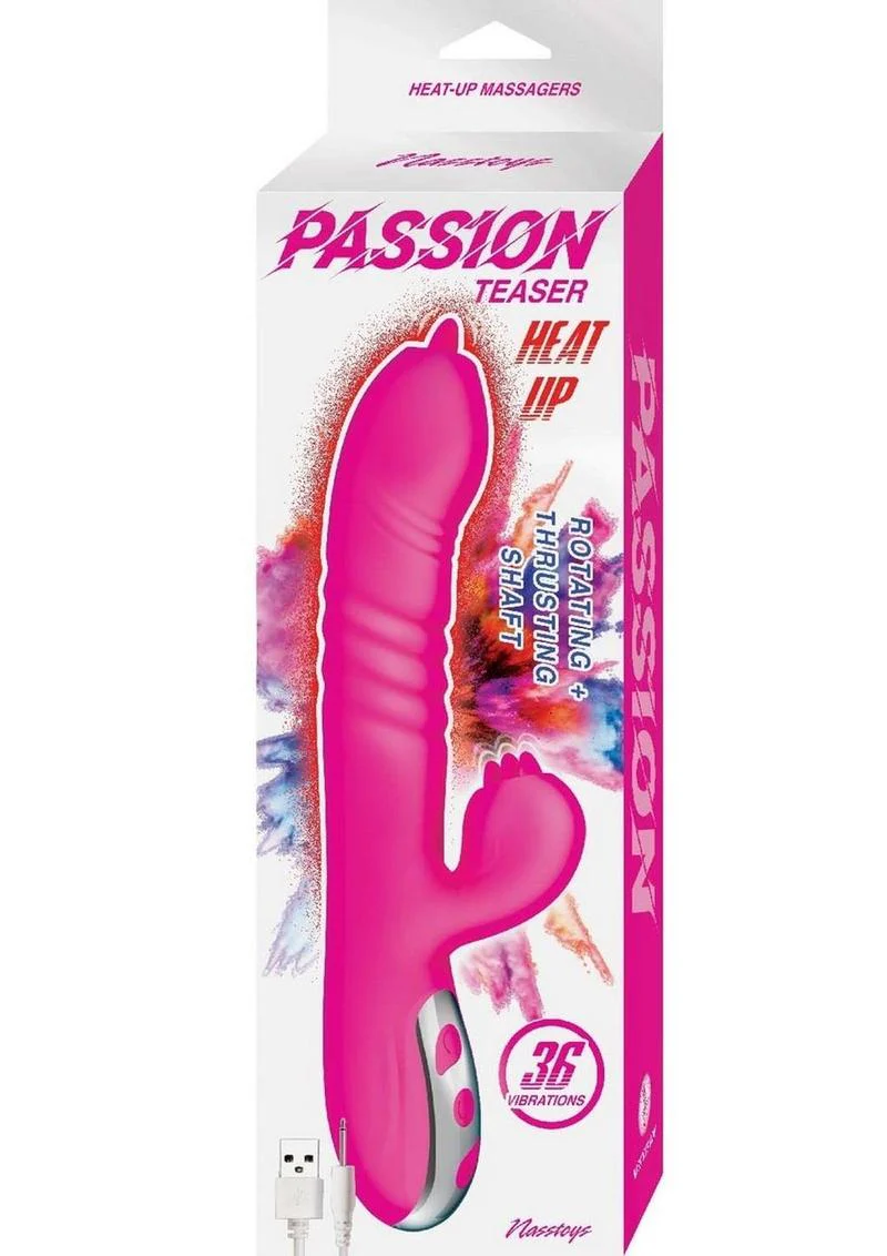 Passion Teaser Heat Up Rechargeable Silicone Rabbit Vibrator - Image 2